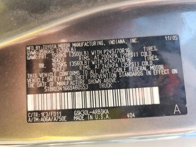 2006 TOYOTA TUNDRA ACC #3293488425