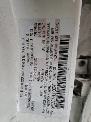 2020 TOYOTA YARIS LE 3MYDLBJV9LY700545