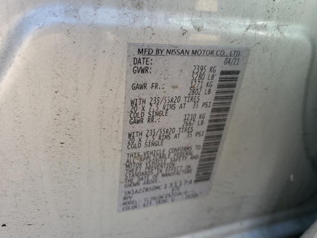 2021 NISSAN MURANO SV - 5N1AZ2BS0MC131174