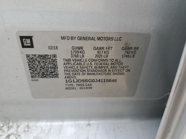 2018 CHEVROLET SONIC LT 1G1JD5SG0J4115846