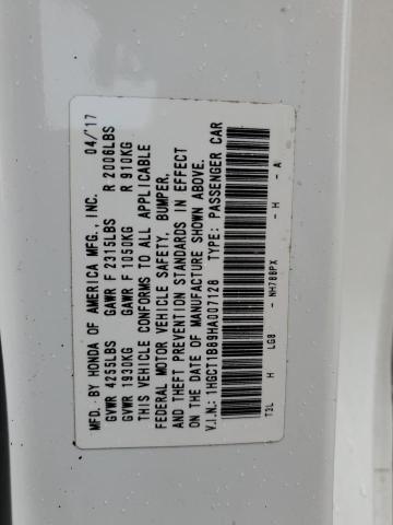 2017 HONDA ACCORD EXL - 1HGCT1B89HA007128