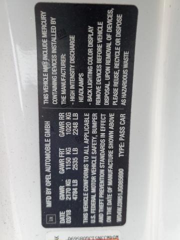 2018 BUICK CASCADA SP W04WJ3N51JG085690