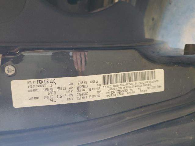2016 DODGE GRAND CARA 2C4RDGCG2GR146834