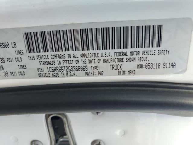 2016 RAM 1500 SLT 1C6RR6GT2GS368069