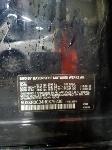 2017 BMW X5 XDRIVE3 5UXKR0C34H0X79238