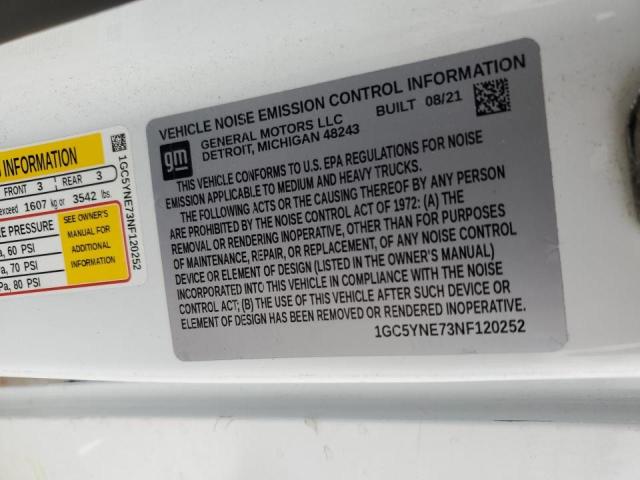 2022 CHEVROLET SILVERADO - 1GC5YNE73NF120252