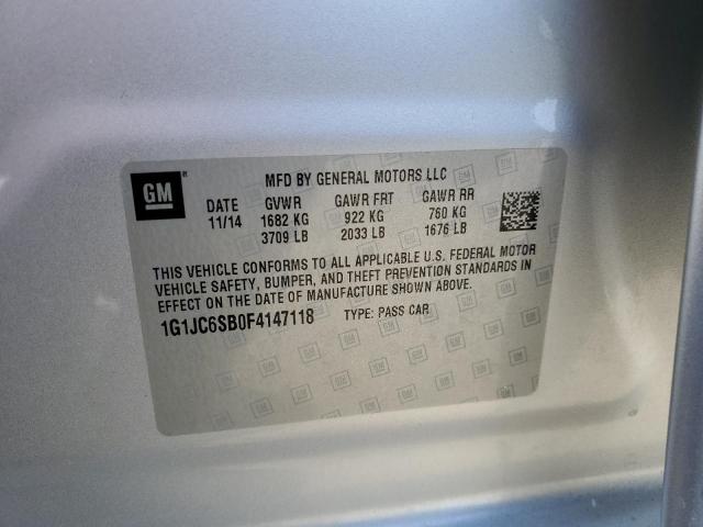 2015 CHEVROLET SONIC LT 1G1JC6SB0F4147118