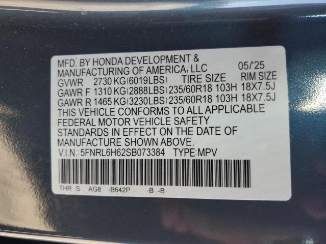 2025 HONDA ODYSSEY EX 5FNRL6H62SB073384