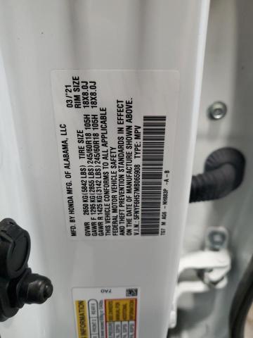 2021 HONDA PILOT EXL 5FNYF6H57MB065908