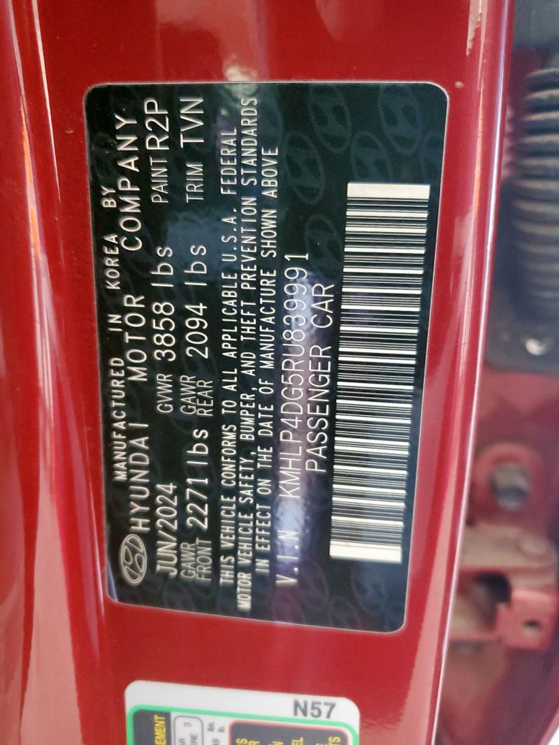 2024 HYUNDAI ELANTRA LI KMHLP4DG5RU839991
