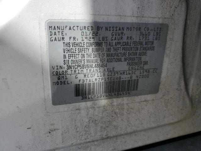 2022 NISSAN KICKS S - 3N1CP5BV6NL486454