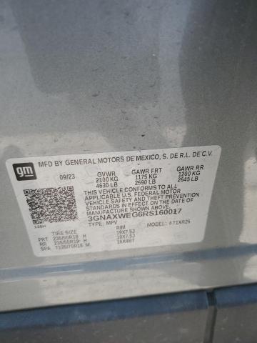 2024 CHEVROLET EQUINOX RS - 3GNAXWEG6RS160017