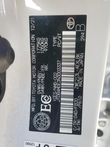 2022 TOYOTA COROLLA JTDBAMDE3N3003337