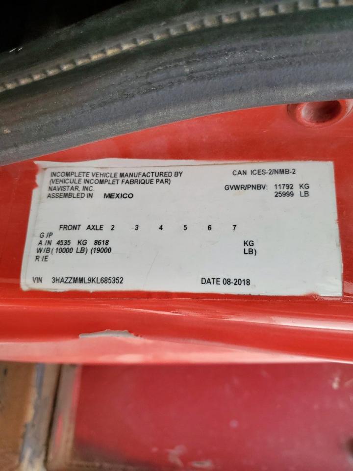 Lot #3287706028 2019 INTERNATIONAL 7000 7300