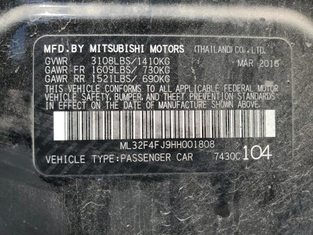 2017 MITSUBISHI MIRAGE G4 ML32F4FJ9HH001808