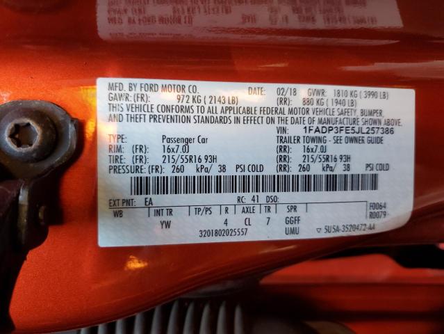 2018 FORD FOCUS SE #3235701903