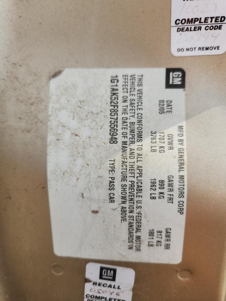 Lot #3265432567 2005 CHEVROLET COBALT