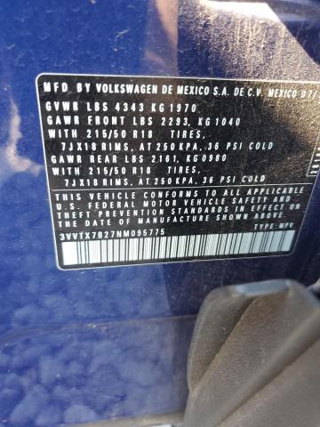 2022 VOLKSWAGEN TAOS SE - 3VVTX7B27NM095775