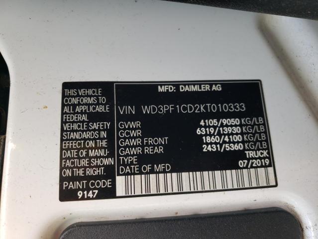 2019 MERCEDES-BENZ SPRINTER 2500/3500 #3296278411