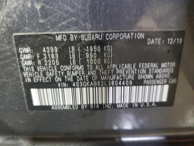 2020 SUBARU IMPREZA - 4S3GKAB62L3604409