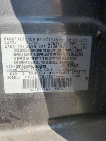 2018 NISSAN SENTRA S - 3N1AB7AP6JL655919