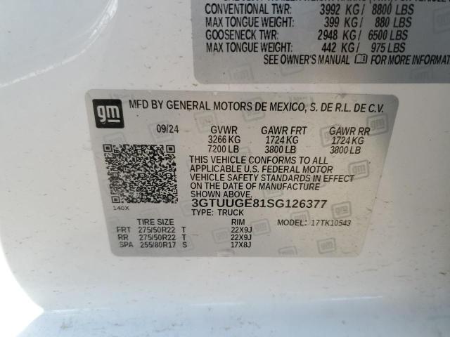2025 GMC SIERRA K15 - 3GTUUGE81SG126377