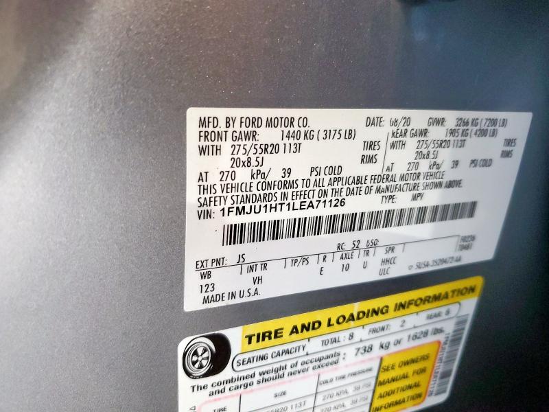 2020 FORD EXPEDITION 1FMJU1HT1LEA71126