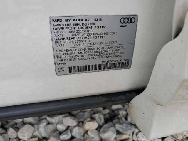 2016 AUDI Q3 PREMIUM PLUS WA1EFCFS4GR019472
