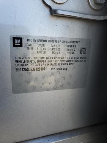 2018 CHEVROLET IMPALA PRE 2G1125S39J9120107