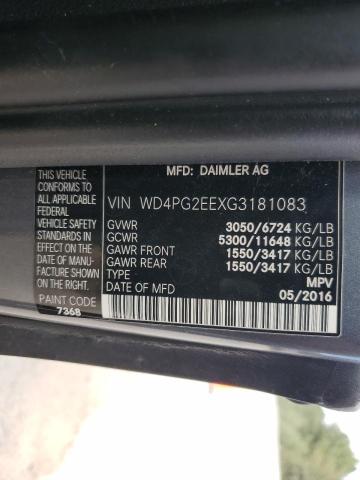 2016 MERCEDES-BENZ METRIS WD4PG2EEXG3181083