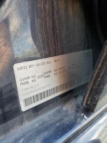 2016 AUDI A4 TECHNIK WAUKFCFL4GN004329