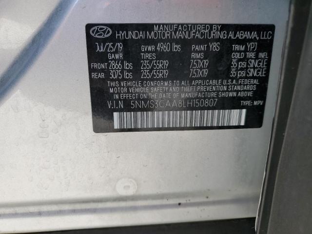2020 HYUNDAI SANTA FE S 5NMS3CAA8LH150807