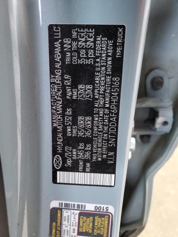 2023 HYUNDAI SANTA CRUZ SEL PREMIUM 5NTJDDAF6PH045168