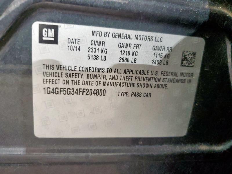 2015 BUICK LACROSSE P 1G4GF5G34FF204800