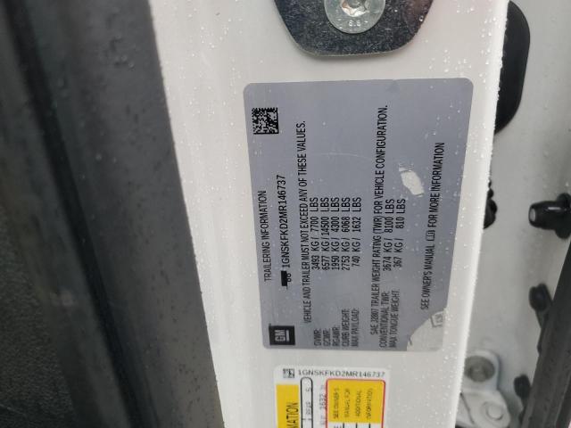 2021 CHEVROLET SUBURBAN K1500 PREMIER 1GNSKFKD2MR146737