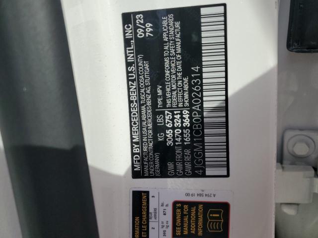 2023 MERCEDES-BENZ EQE SUV 35 4JGGM1CB0PA026314