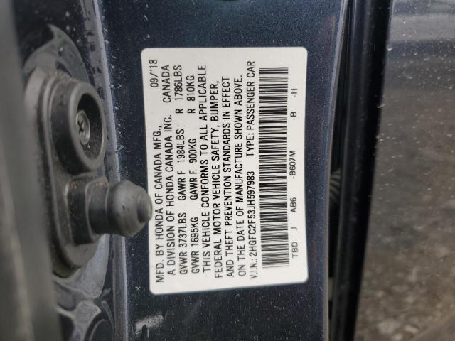 2018 HONDA CIVIC LX 2HGFC2F53JH597983