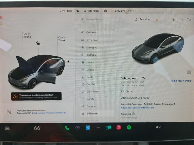 2021 TESLA MODEL 3 - 5YJ3E1EBXMF878332
