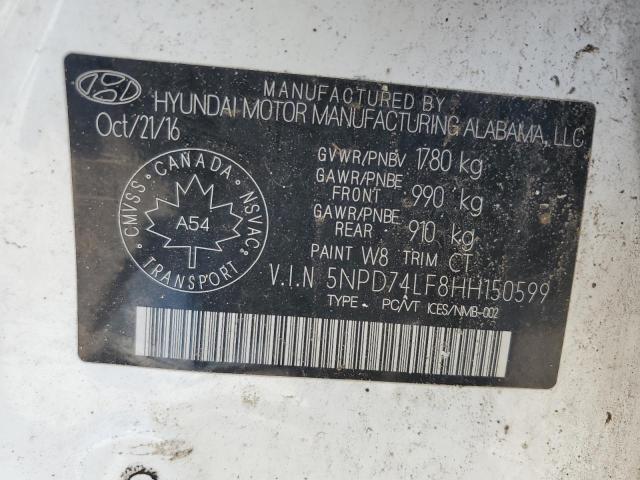 2017 HYUNDAI ELANTRA SE - 5NPD74LF8HH150599