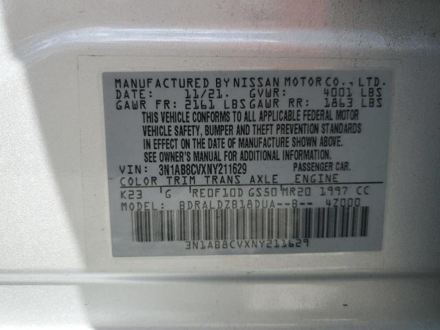 2022 NISSAN SENTRA SV 3N1AB8CVXNY211629