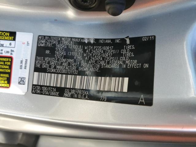 2011 TOYT SIENNA LE - 5TDKK3DC0BS131132