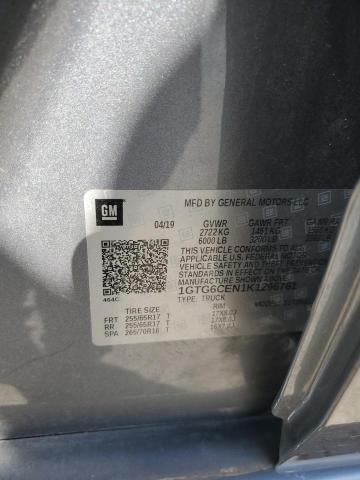 2019 GMC CANYON SLE 1GTG6CEN1K1296761