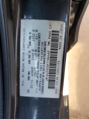 2015 MAZDA 6 TOURING - JM1GJ1V56F1186460