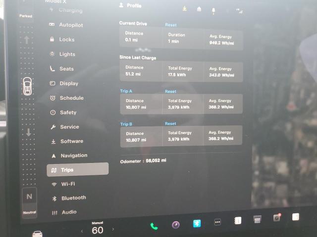 2022 TESLA MODEL X 7SAXCBE62NF333195