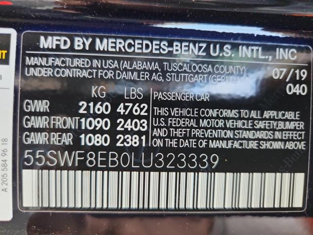 2020 MERCEDES-BENZ C 300 4MAT - 55SWF8EB0LU323339