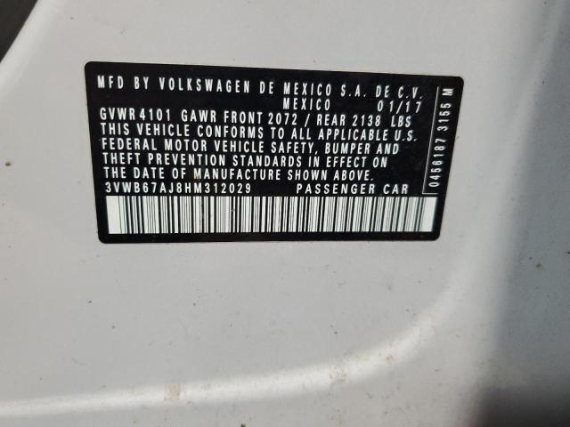 2017 VOLKSWAGEN JETTA SE 3VWB67AJ8HM312029