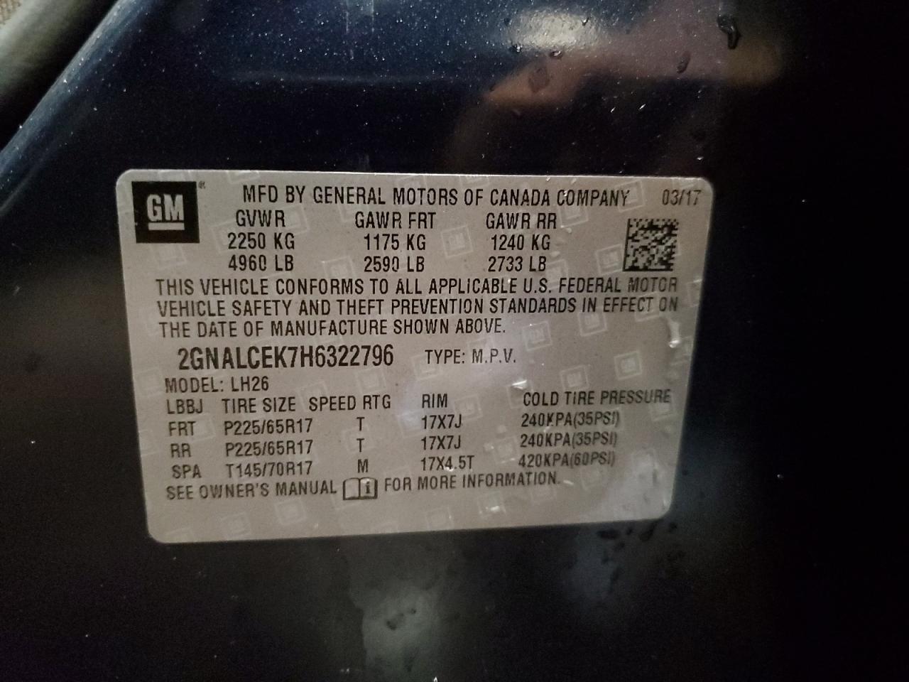 CHEVROLET EQUINOX LT