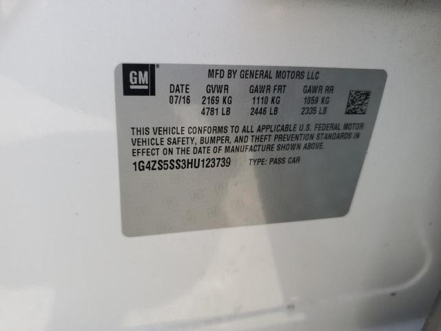2017 BUICK LACROSSE P 1G4ZS5SS3HU123739