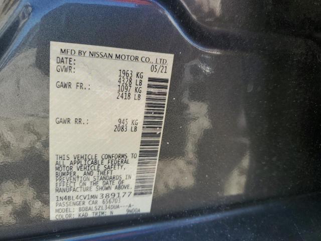 2021 NISSAN ALTIMA SR 1N4BL4CV1MN389177