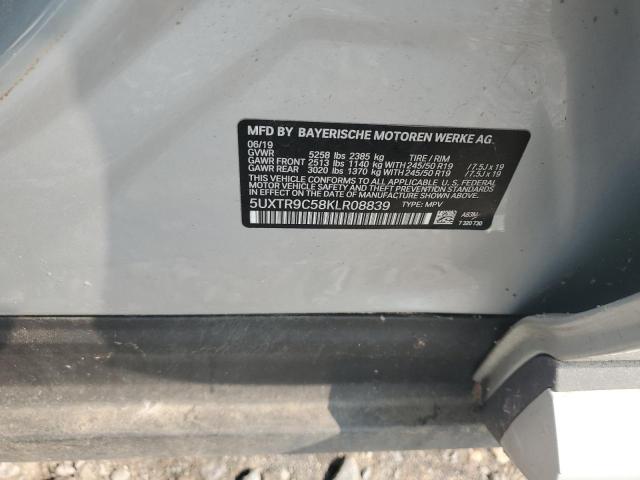 2019 BMW X3 XDRIVE30I 5UXTR9C58KLR08839